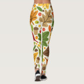 Leggings Automne Thanksgiving Harvest Feuilles Chute (Dos)