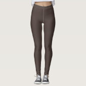 Leggings Automne Trend Couleur café Brown solide (Devant)