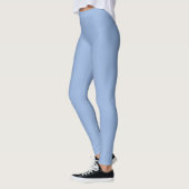 Leggings Automne Trend Couleur Poudre Bleu solide (Gauche)