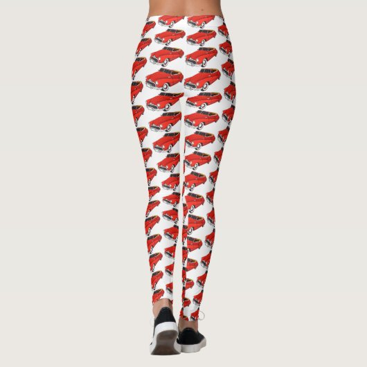 Leggings Automobile classique rouge 1948 (Dos)