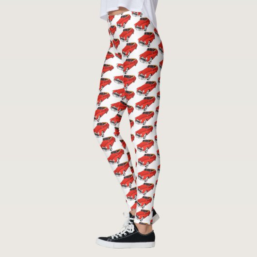 Leggings Automobile classique rouge 1948 (Gauche)