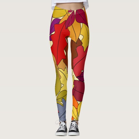 Leggings Autres feuilles d'automne (Devant)