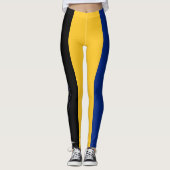 Leggings aux couleurs du drapeau de la Barbade (Devant)