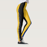 Leggings aux couleurs du drapeau de la Barbade