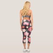Leggings aux fleurs roses et rouges (Verso)