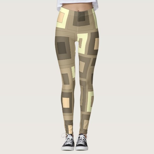 Leggings aux formes géométriques (Devant)