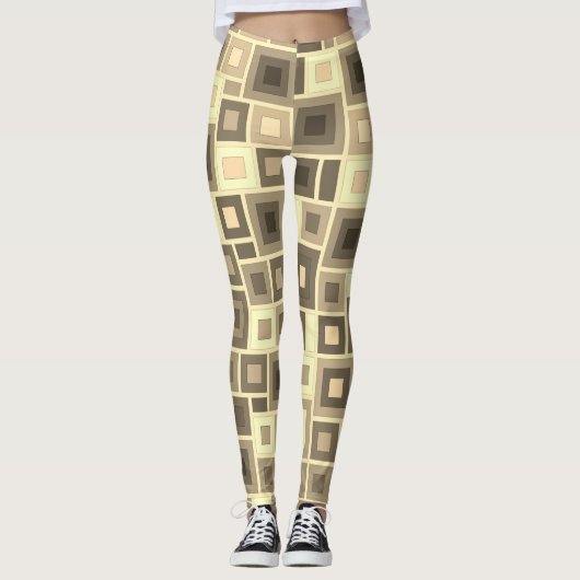 Leggings aux formes géométriques (Devant)