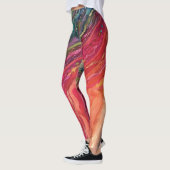 Leggings aux vagues colorées (Gauche)