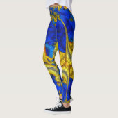 Leggings Avatar bleu saphir serpentiforme (Gauche)