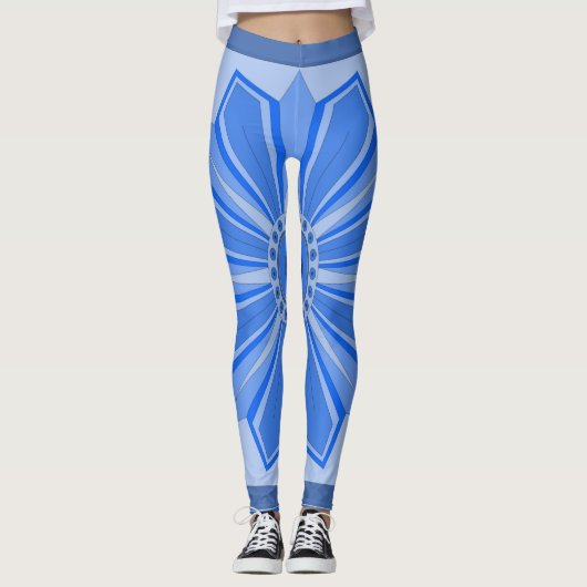 Leggings avec art bleu (Devant)