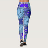 Leggings avec art bleu (Dos)