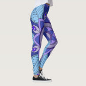Leggings avec art bleu (Droite)