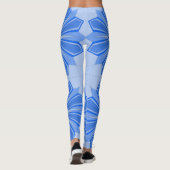 Leggings avec art bleu cool (Dos)