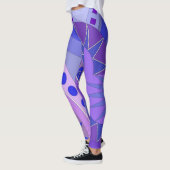 Leggings avec art décontracté bleu (Gauche)