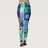 Leggings avec art décontracté bleu (Dos)