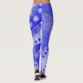 Leggings avec art décontracté bleu (Dos)