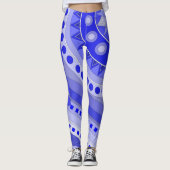 Leggings avec art décontracté bleu (Devant)