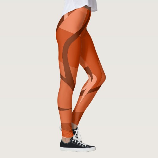 Leggings avec art décontracté bleu (Droite)