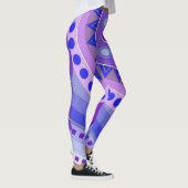 Leggings avec art décontracté bleu (Droite)