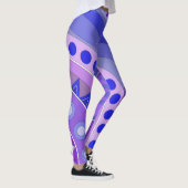 Leggings avec art décontracté bleu (Droite)
