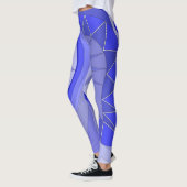 Leggings avec art décontracté bleu (Gauche)