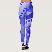 Leggings avec art décontracté bleu (Dos)