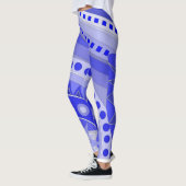 Leggings avec art décontracté bleu (Gauche)