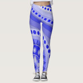 Leggings avec art décontracté bleu (Devant)