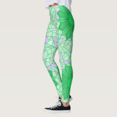 Leggings avec art vert (Gauche)