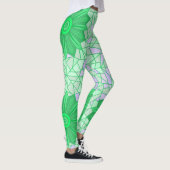 Leggings avec art vert (Droite)