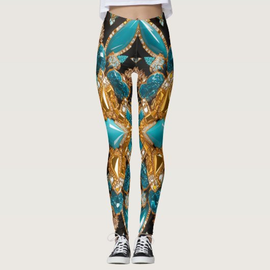 Leggings avec Bahamas Colours design (Devant)
