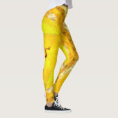 Leggings avec belle Mandala jaune (Droite)
