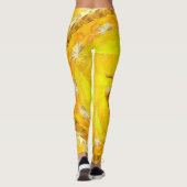 Leggings avec belle Mandala jaune (Dos)