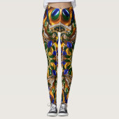 Leggings avec Brésil Couleurs design (Devant)
