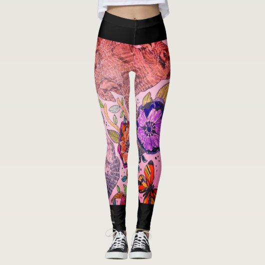 Leggings AVEC BUNNY DANS LE JARDIN (Devant)