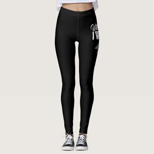 Leggings Avec Chaque Respiration, Je Vais Combattre Le Canc (Devant)