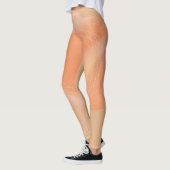 Leggings avec conception abstraite couleur pêche (Gauche)