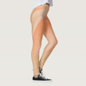 Leggings avec conception abstraite couleur pêche (Droite)