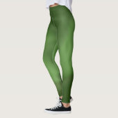 Leggings avec conception abstraite de flux vert (Gauche)