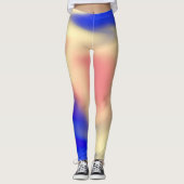 Leggings avec conception de flux coloré Abstrait (Devant)