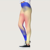 Leggings avec conception de flux coloré Abstrait (Gauche)