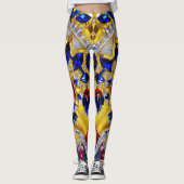 Leggings avec des couleurs roumaines design (Devant)