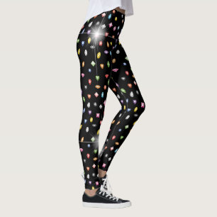 Leggings avec des diamants radio