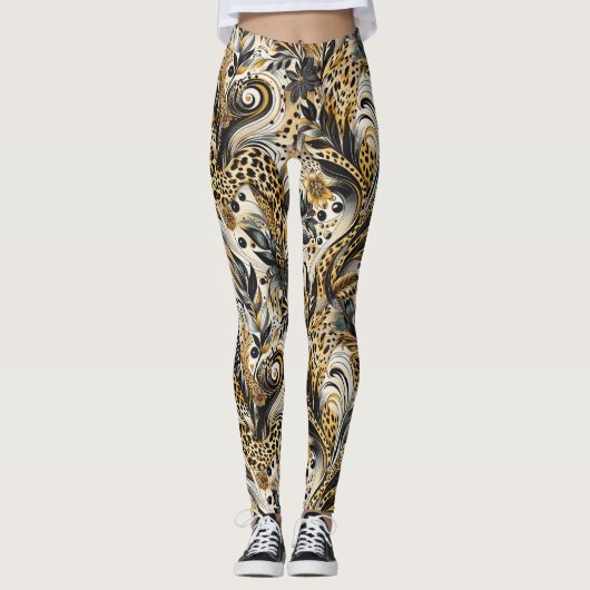 Leggings avec des motifs de léopard (Devant)