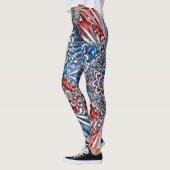 Leggings avec design de couleurs françaises (Gauche)