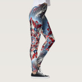 Leggings avec design de couleurs norvégiennes (Droite)