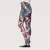 Leggings avec design de couleurs norvégiennes (Gauche)