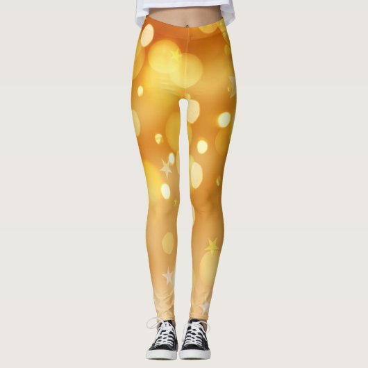 Leggings avec design Whimsical Multi-Color Star (Devant)