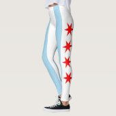 Leggings avec drapeau de Chicago, Illinois (Gauche)