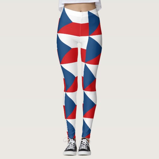 Leggings avec drapeau de Czechia (Devant)